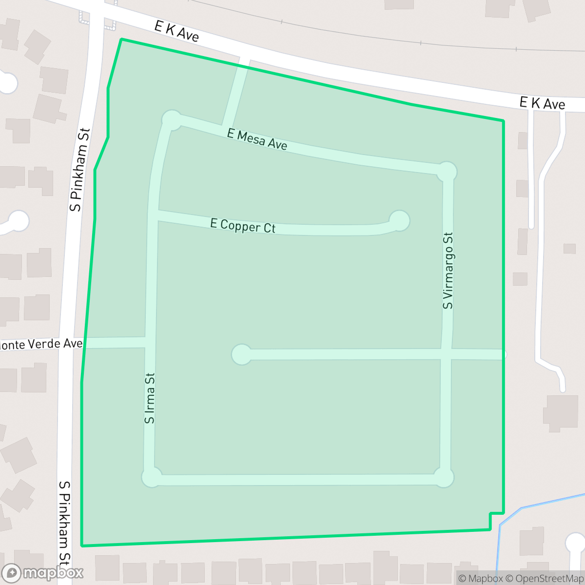 Map showing the location of Vista del Sol, Visalia, CA