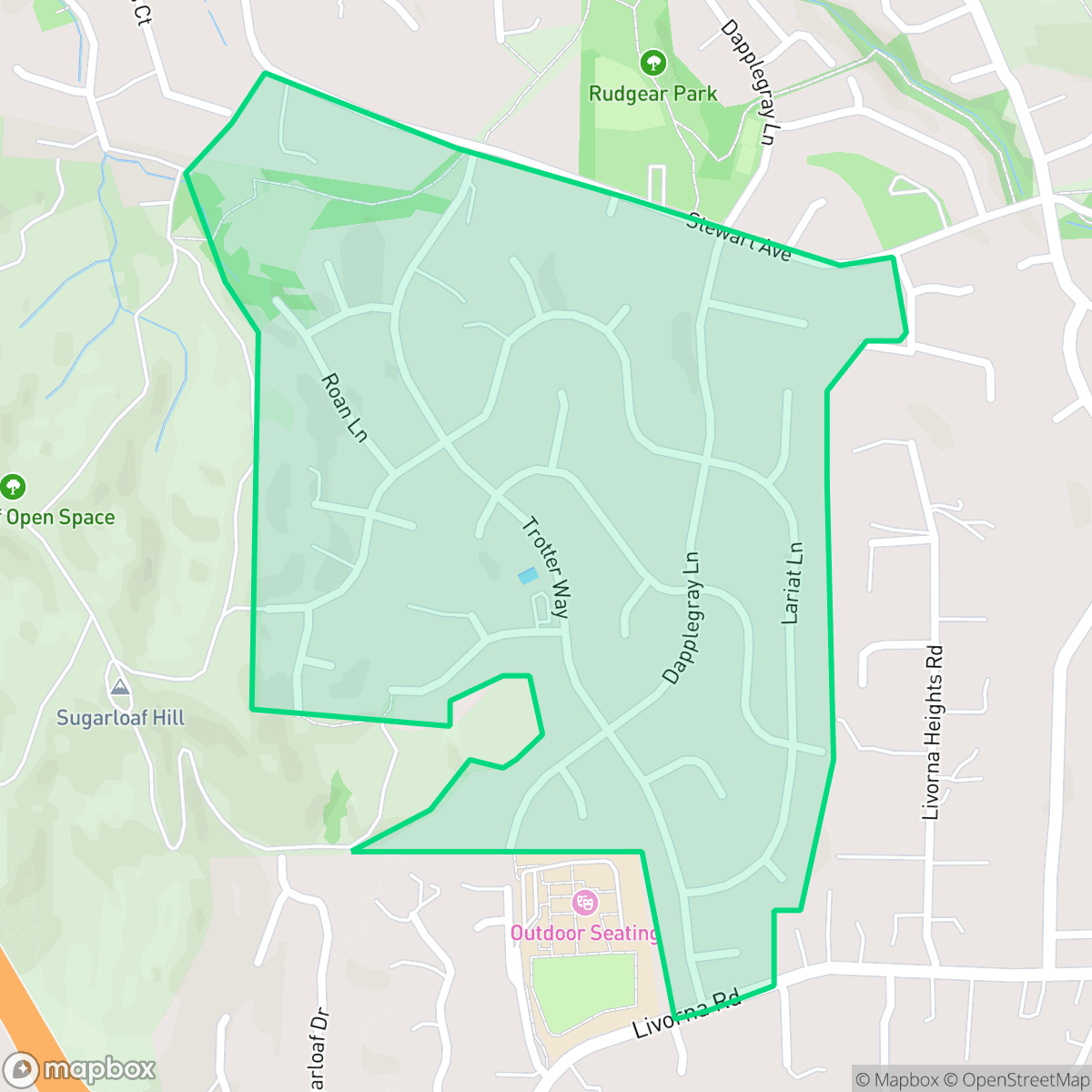 Map showing the location of Livorna Estates, Walnut Creek, CA