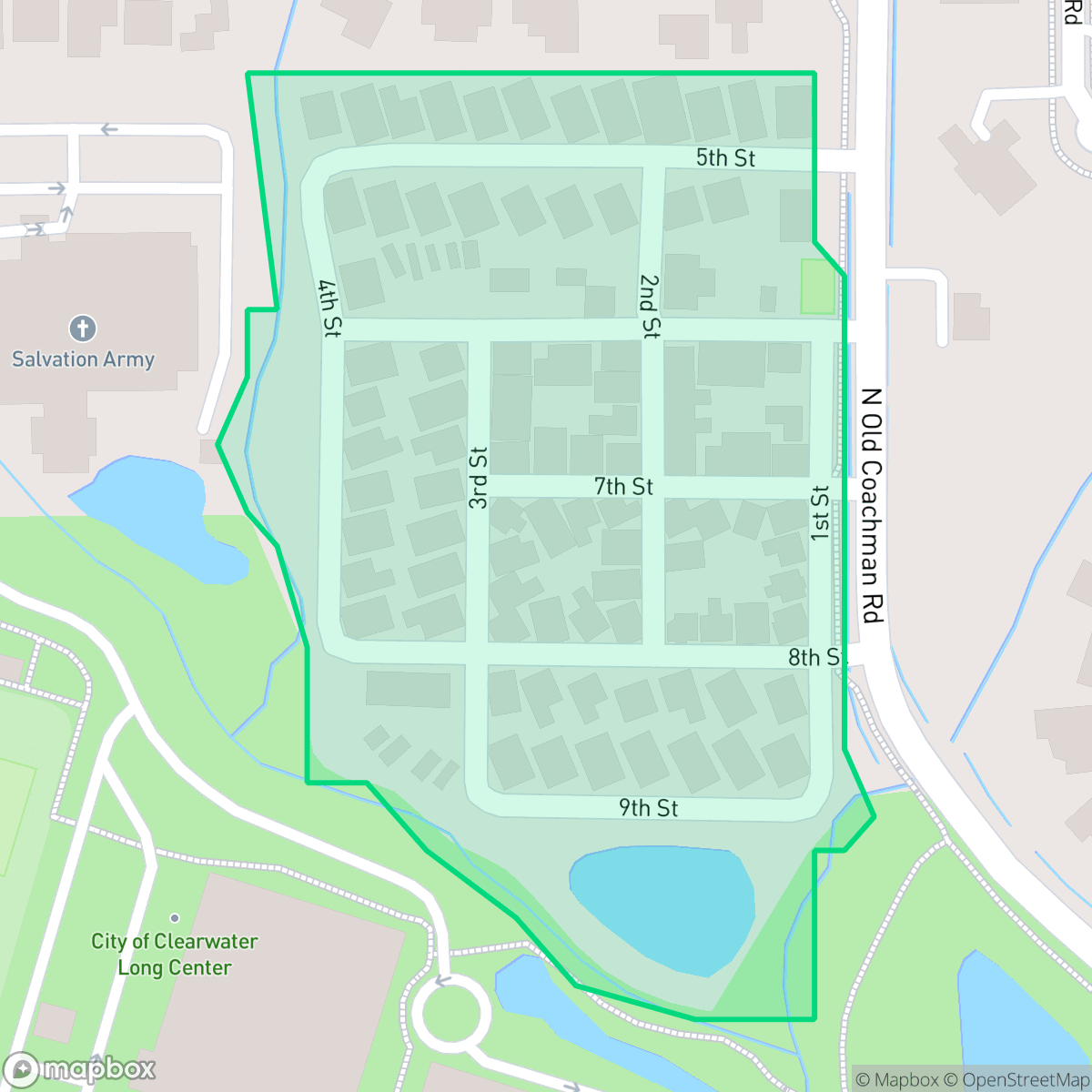 Map showing the location of Alcove Homeowners Association, Inc, Clearwater, FL