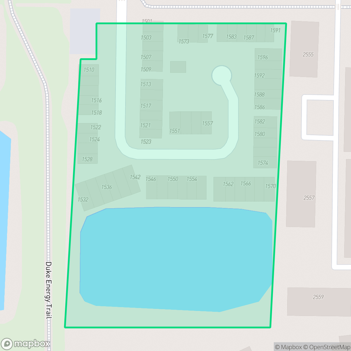 Map showing the location of Chateaux de Ville Homeowners Association, Clearwater, FL