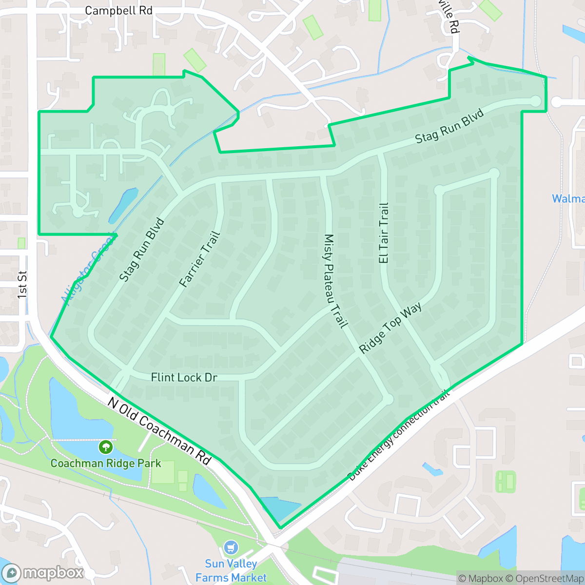 Map showing the location of Coachman Ridge Homeowners Association, Clearwater, FL