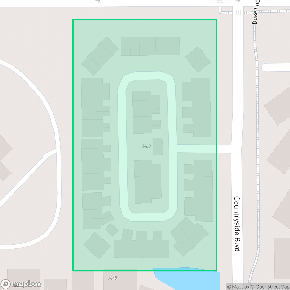 Map showing the location of Countryside Woods HOA, Inc, Clearwater, FL