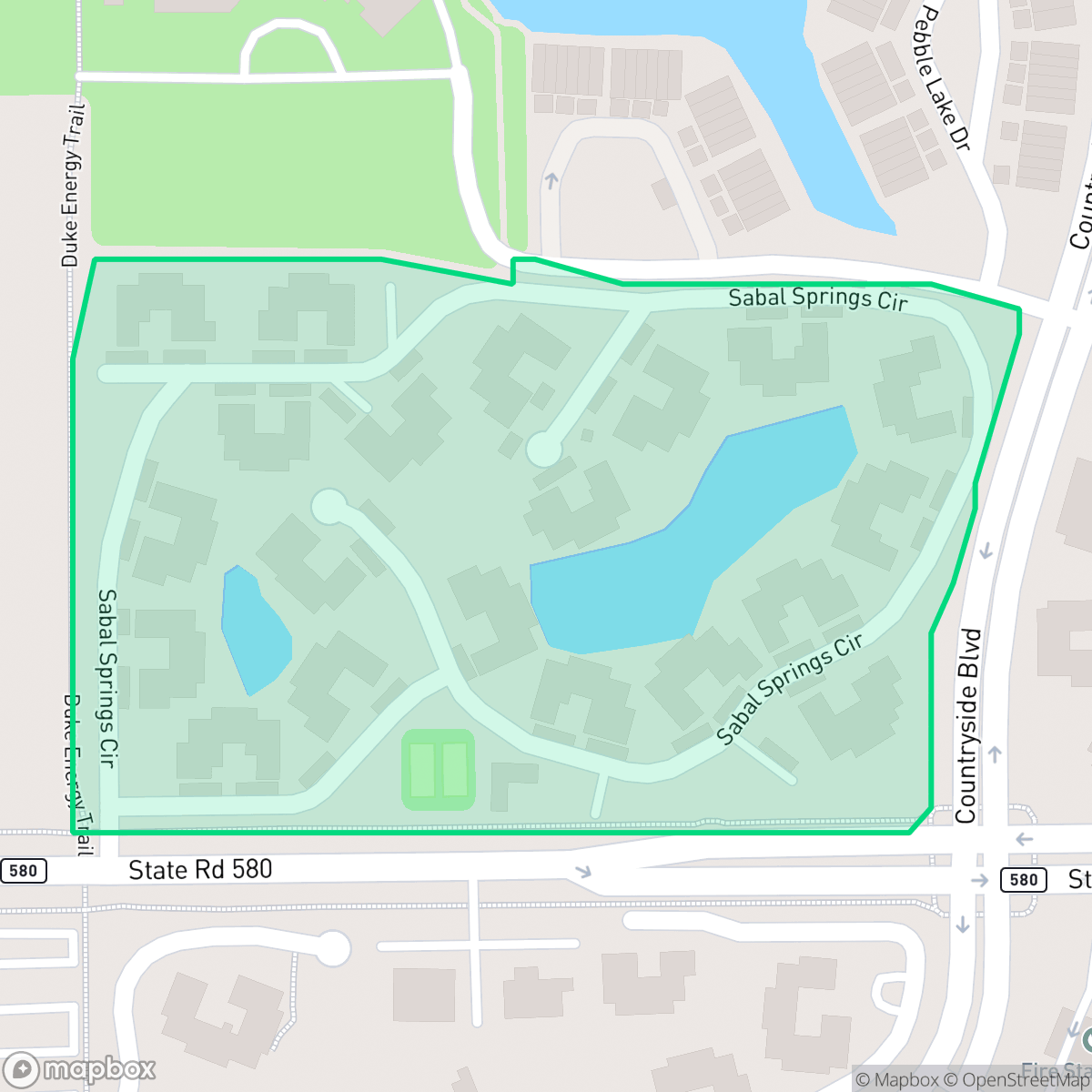 Map showing the location of Misty Sprints Condominium Association, Clearwater, FL