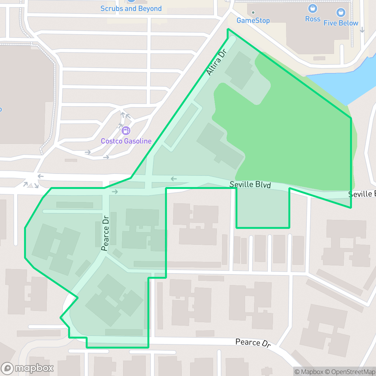 Map showing the location of Seville Condo No.11, Clearwater, FL