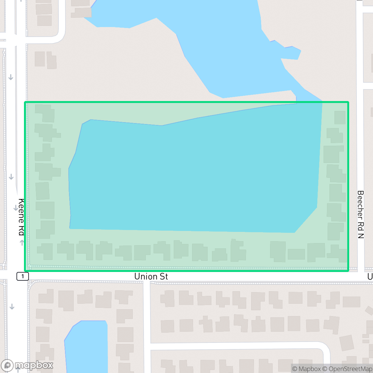 Map showing the location of Spring Lake South Homeowners Association, Clearwater, FL
