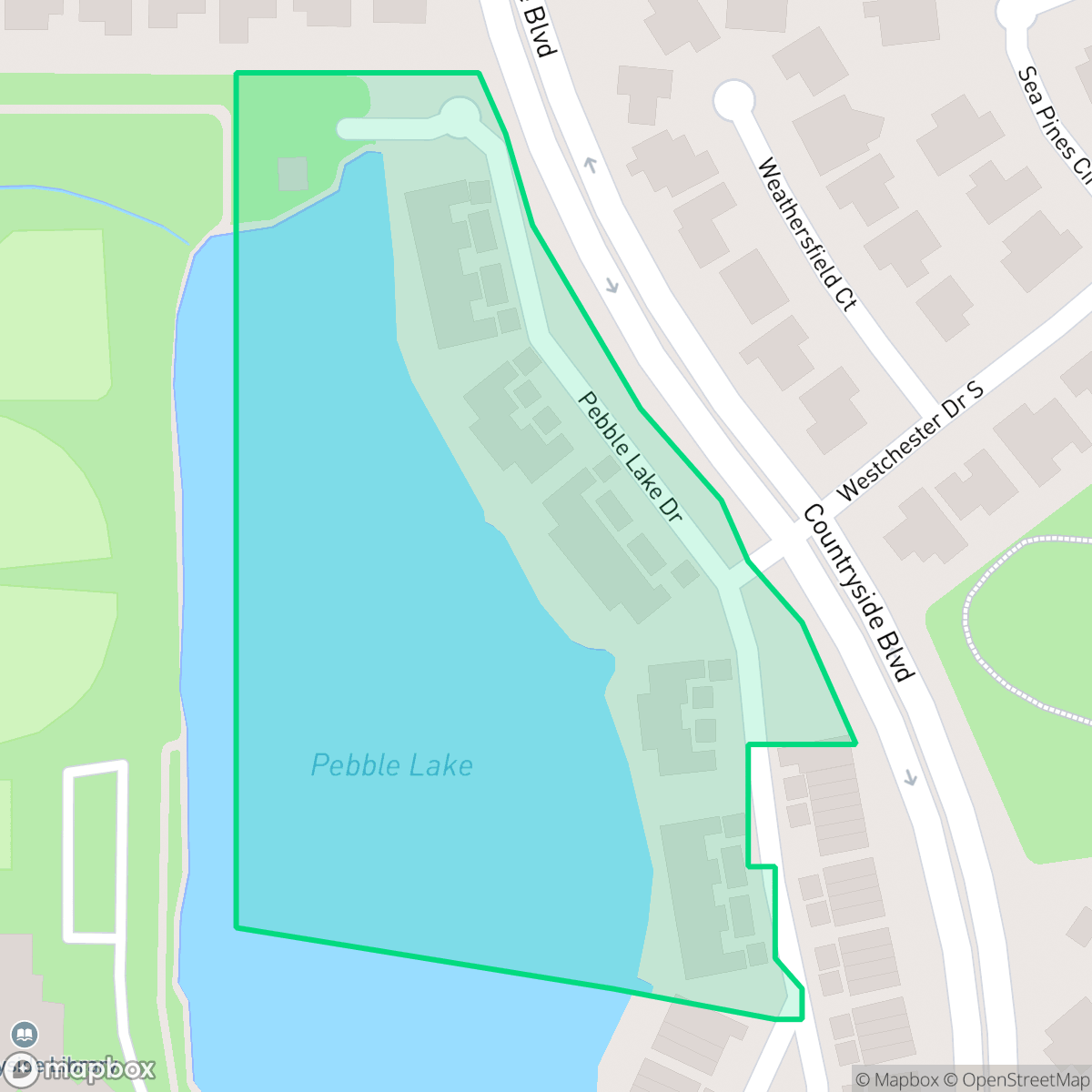 Map showing the location of Westchester Lake Condominium Association, Clearwater, FL