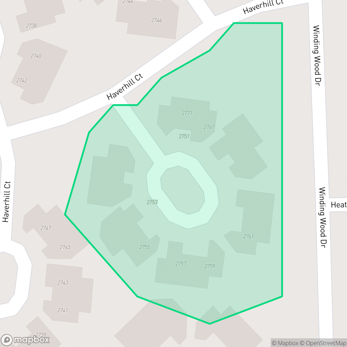 Map showing the location of Winding Wood No.4 Condominium Association, Clearwater, FL