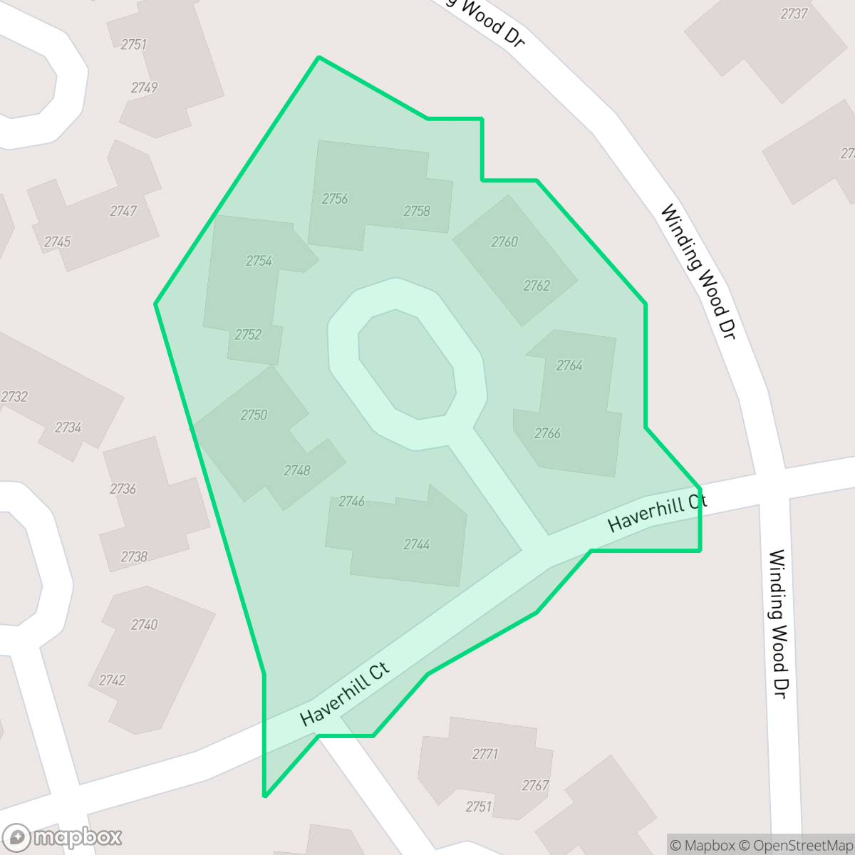 Map showing the location of Winding Wood No.6 Condominium Association, Clearwater, FL