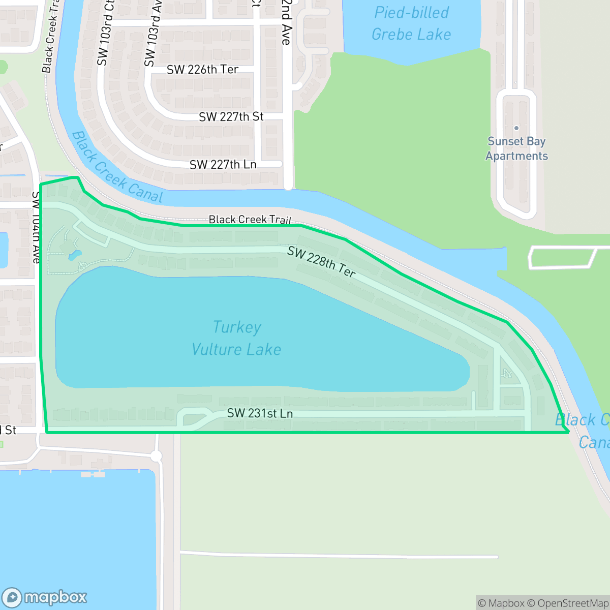 Map showing the location of Crystal Cay, Cutler Bay, FL