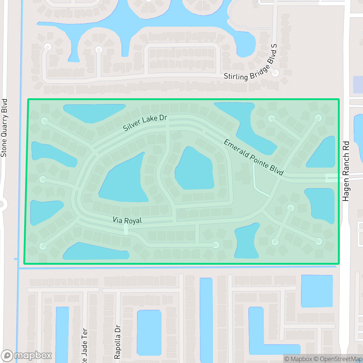 Map showing the location of Emerald Pointe, Delray Beach, FL