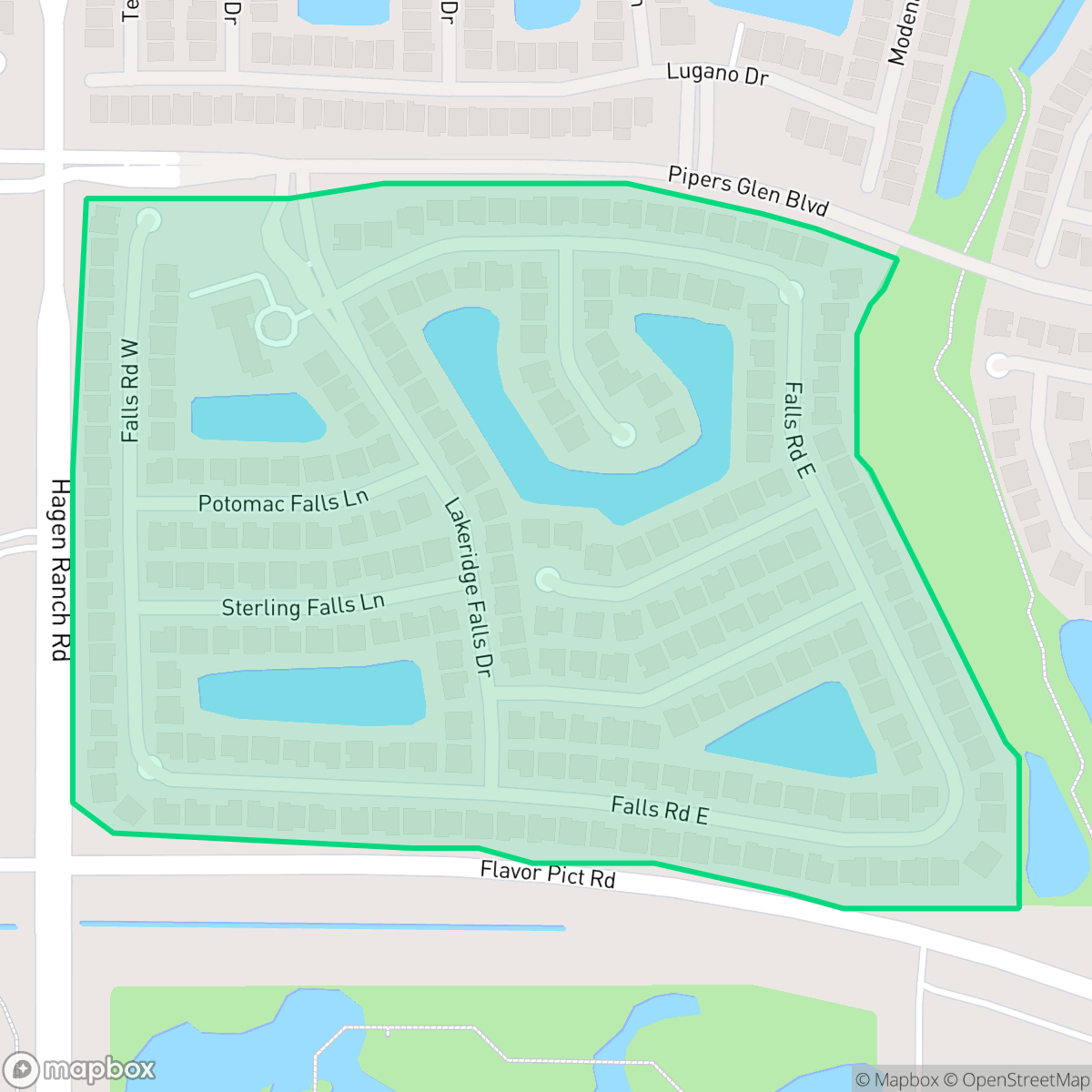 Map showing the location of Lakeridge Falls, Delray Beach, FL