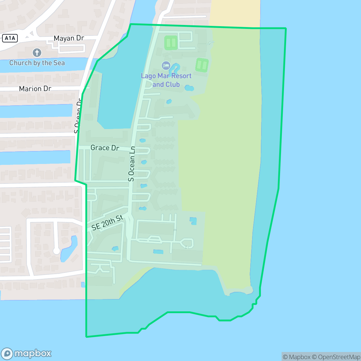 Map showing the location of Harbour Isles, Fort Lauderdale, FL