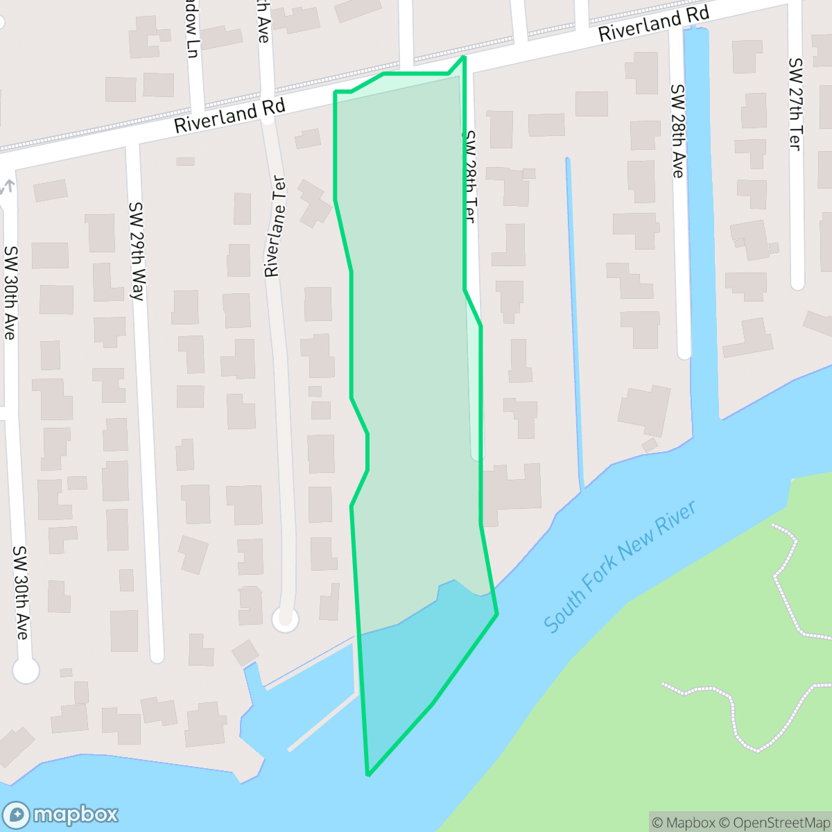 Map showing the location of River Landings, Fort Lauderdale, FL