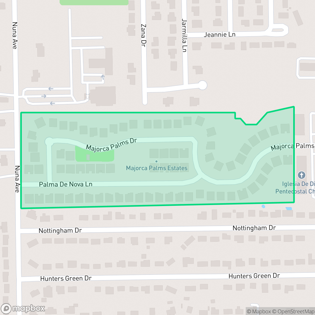Map showing the location of Majorca Palms Estates, Fort Myers, FL