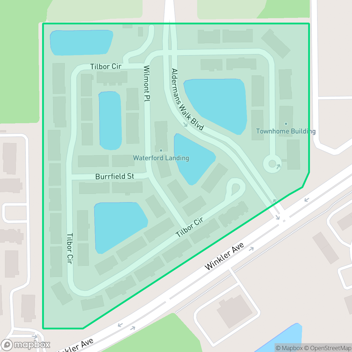 Map showing the location of Waterford Landing, Fort Myers, FL