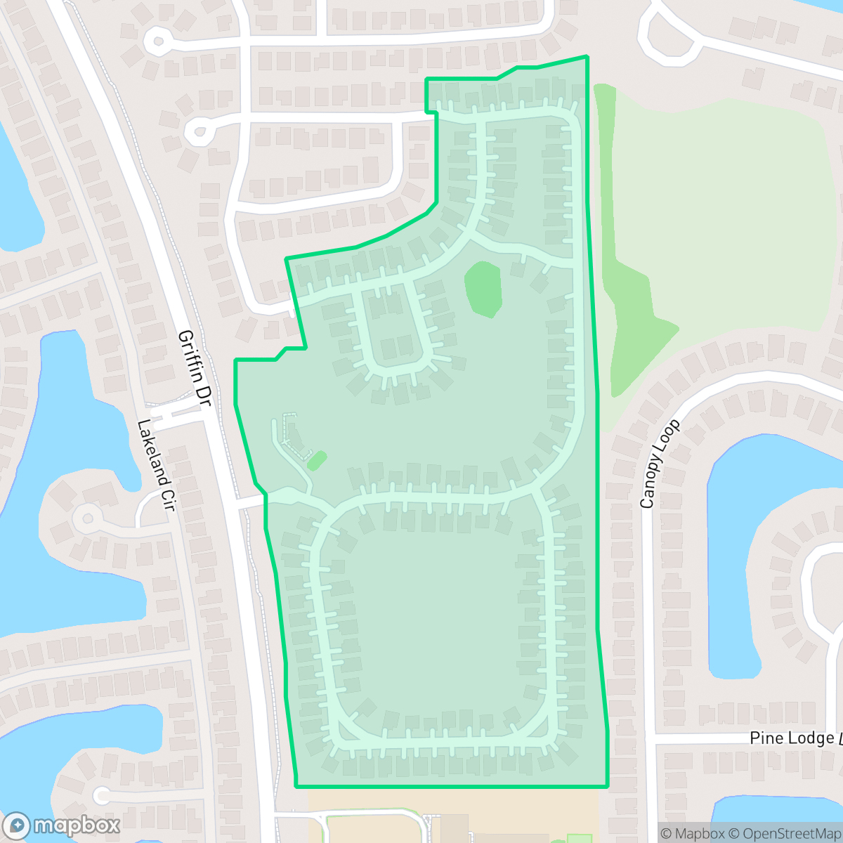 Map showing the location of Cypress Cay, Gateway, FL