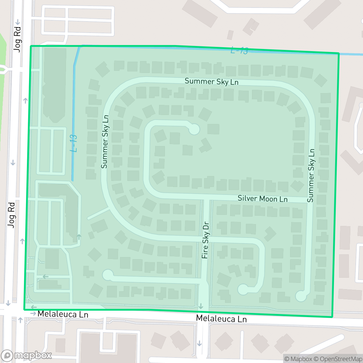 Map showing the location of Lucerne Homes East, Greenacres, FL