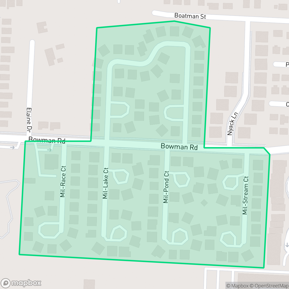 Map showing the location of Mil-Lake Estates, Greenacres, FL