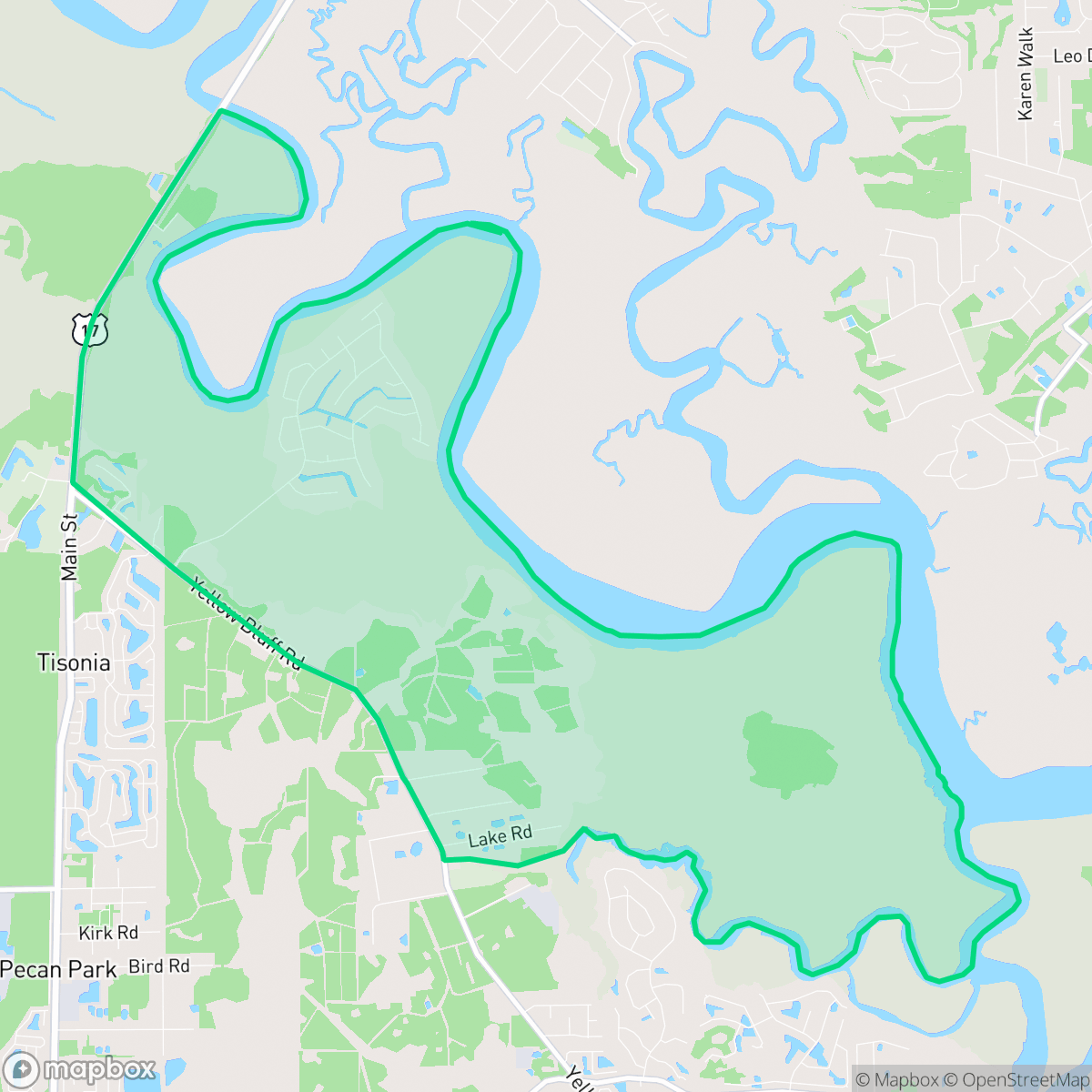 Map showing the location of Eagle Bend, Jacksonville, FL