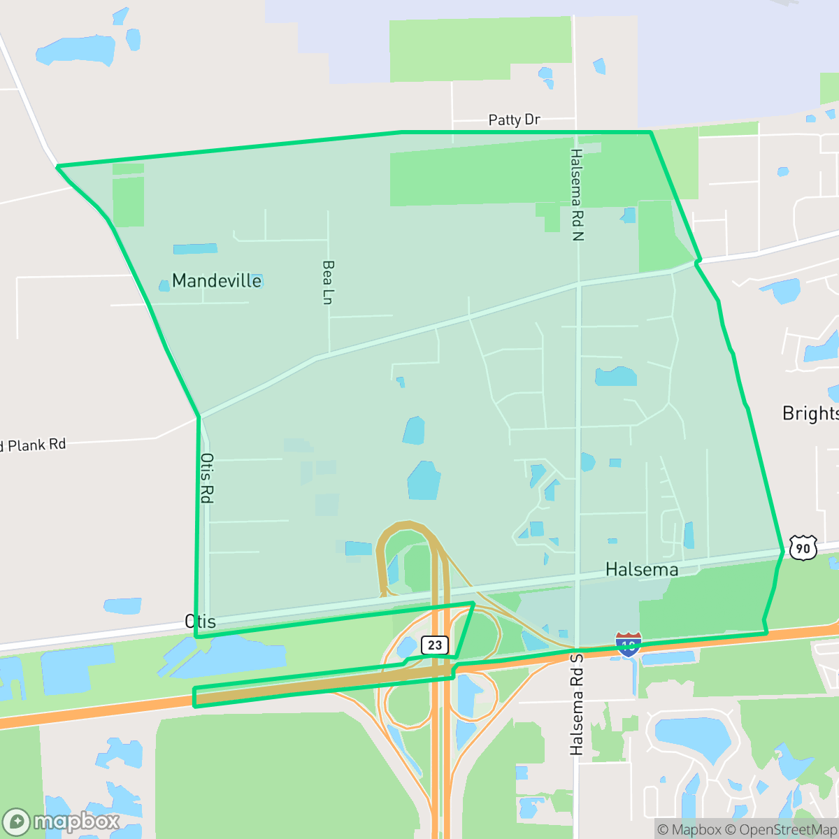 Map showing the location of Otis, Jacksonville, FL