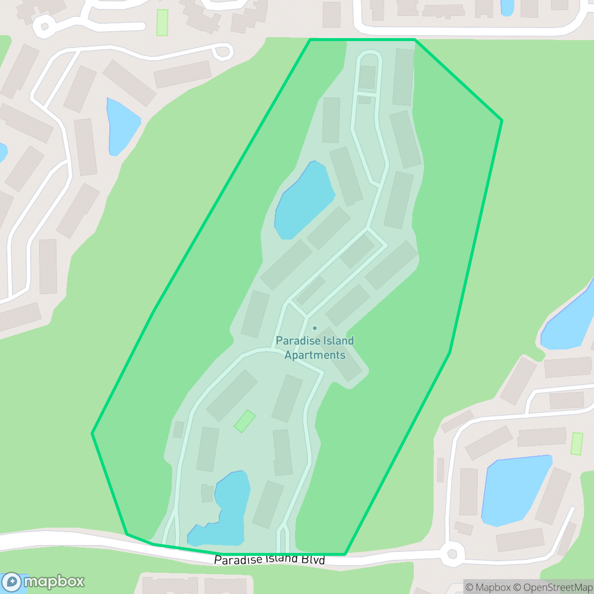 Map showing the location of The Pavillion, Jacksonville, FL
