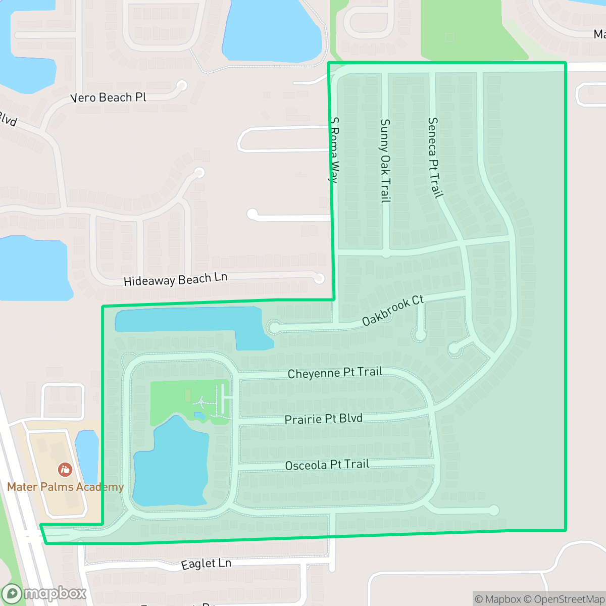 Map showing the location of Indian Point, Kissimmee, FL