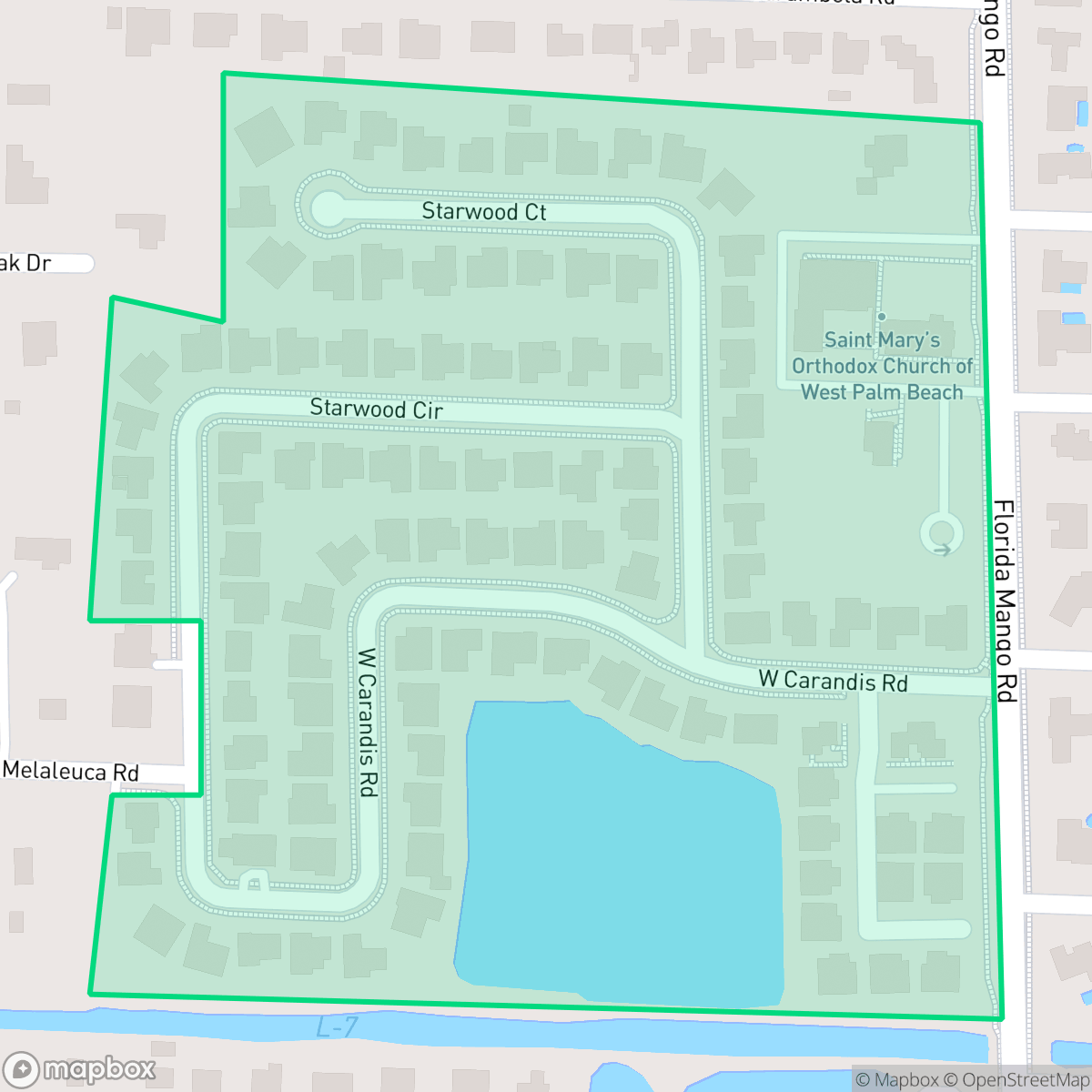 Map showing the location of Lake Mango Shores, Lake Clarke Shores, FL