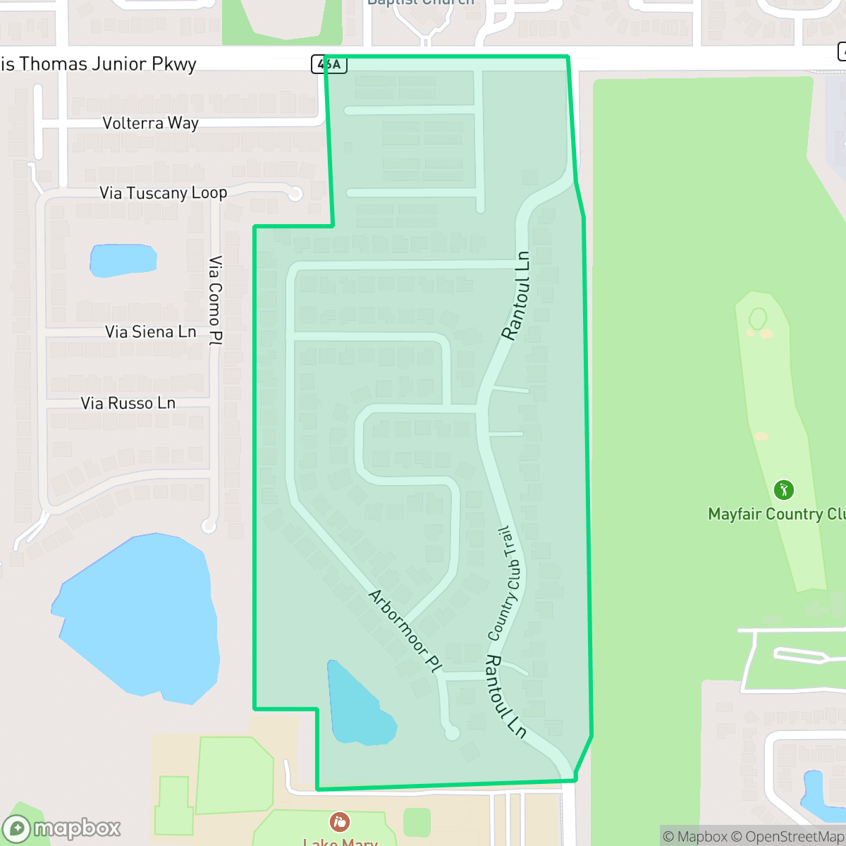 Map showing the location of Reserve at Lake Mary, Lake Mary, FL
