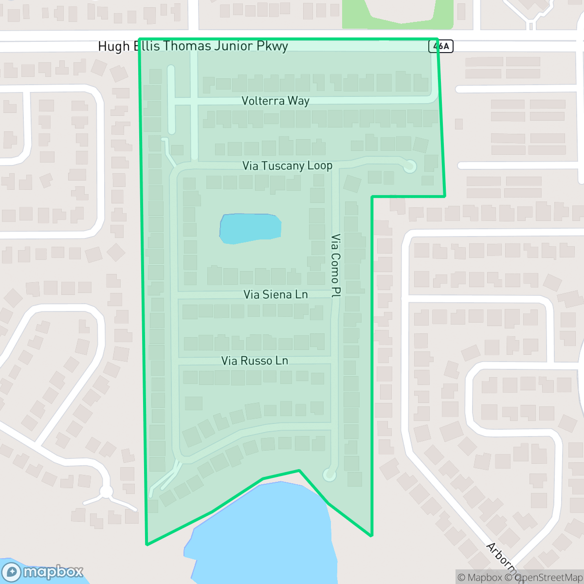 Map showing the location of Tuscany at Lake Mary, Lake Mary, FL