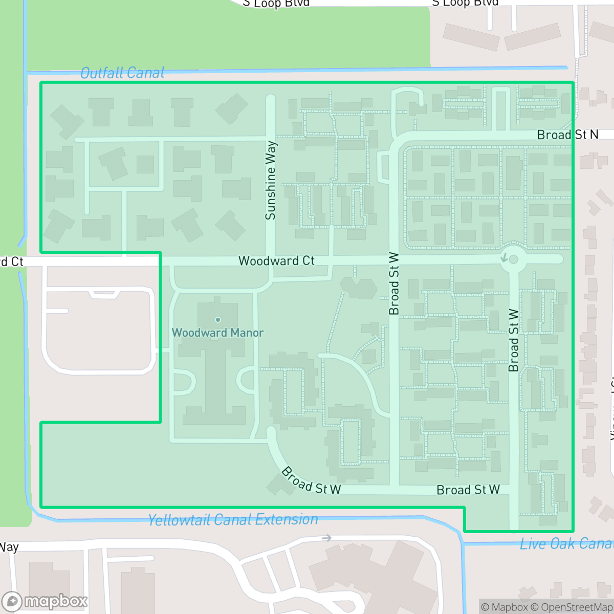 Map showing the location of Presbyterian Homes, Lehigh Acres, FL