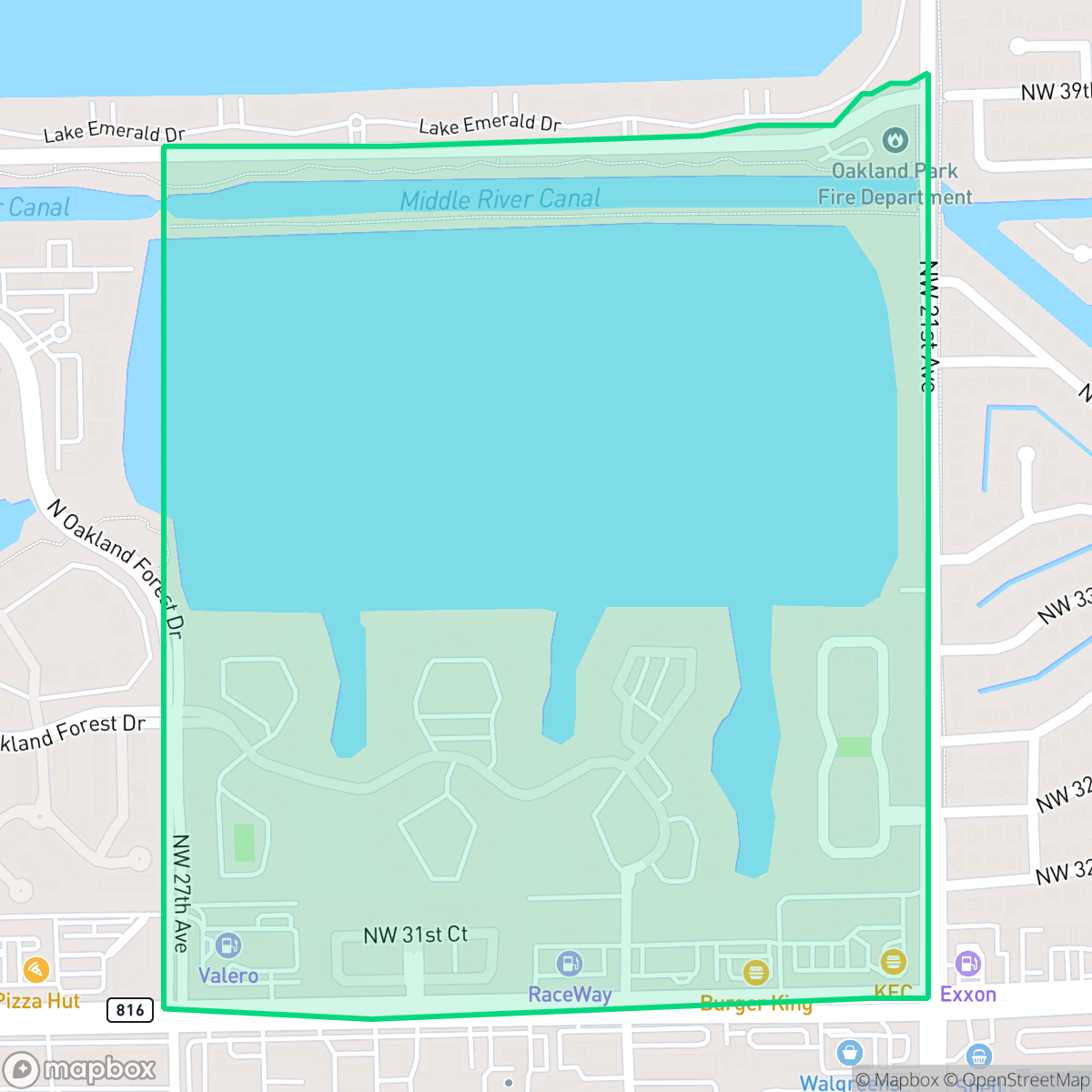 Map showing the location of Sail Boat Lake Pointe, Oakland Park, FL