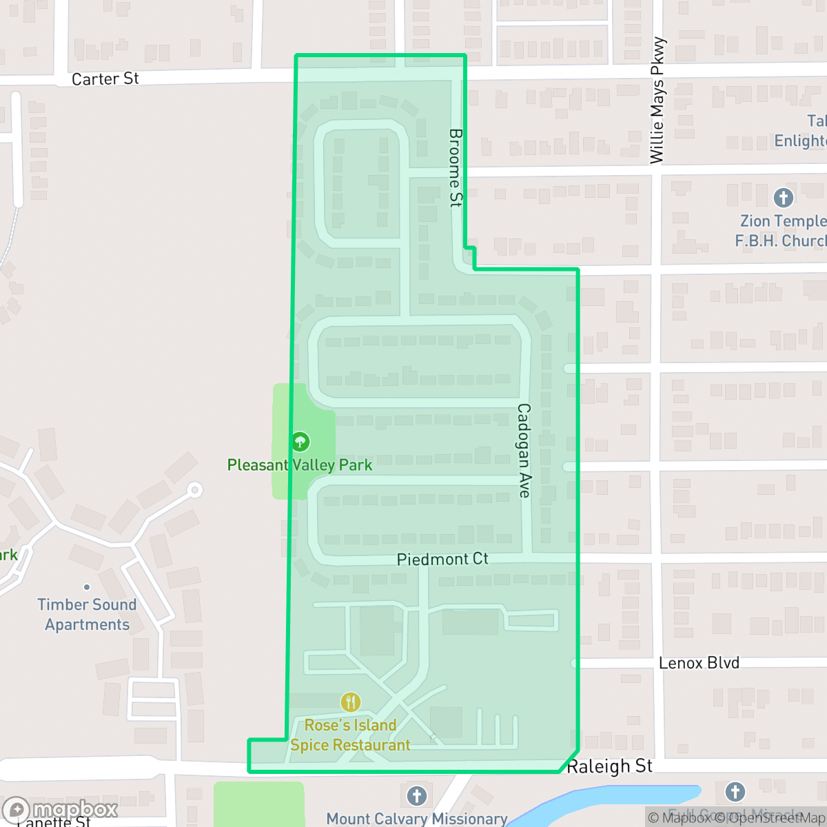Map showing the location of New Malibu, Orlando, FL