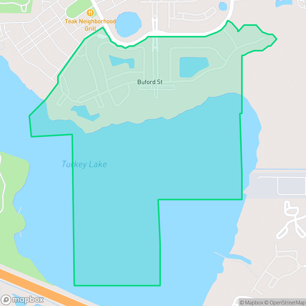 Map showing the location of Stonebridge Lakes, Orlando, FL