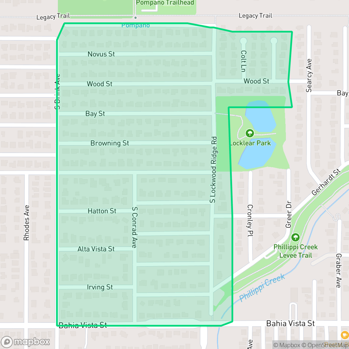 Map showing the location of Bellevue Terrace, Sarasota, FL