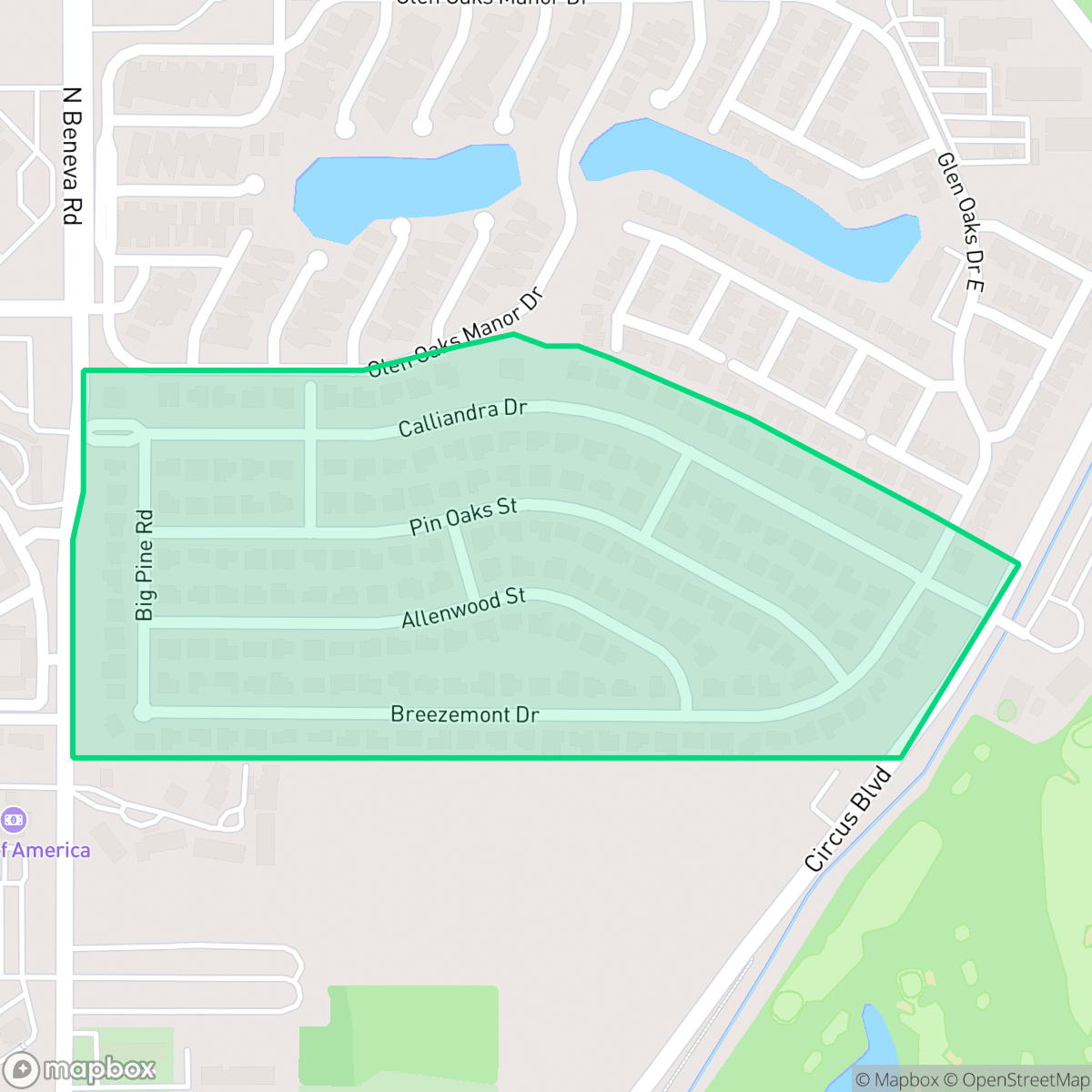 Map showing the location of Glen Oaks Estates, Sarasota, FL