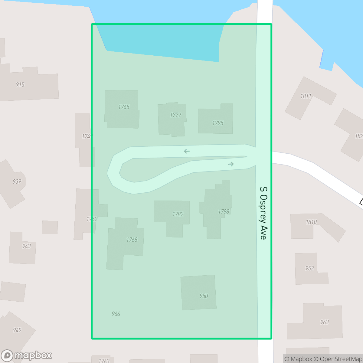Map showing the location of Lincoln Park, Sarasota, FL