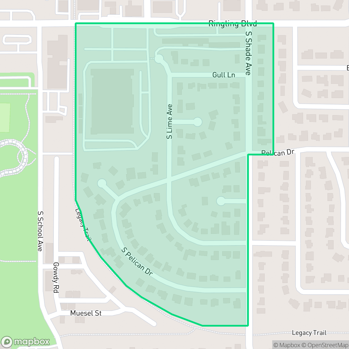 Map showing the location of Terrace Gardens, Sarasota, FL