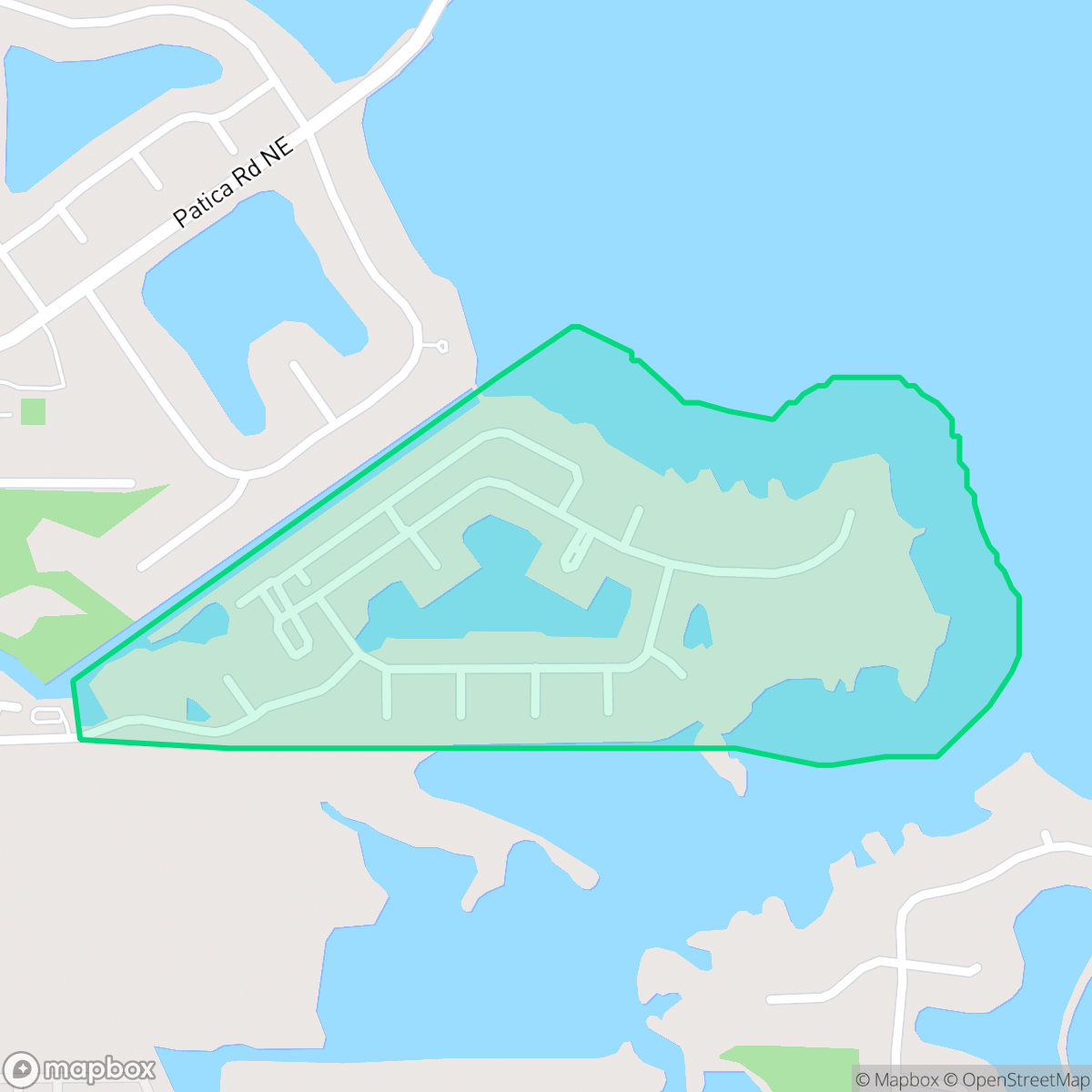 Map showing the location of Caya Costa, St. Petersburg, FL