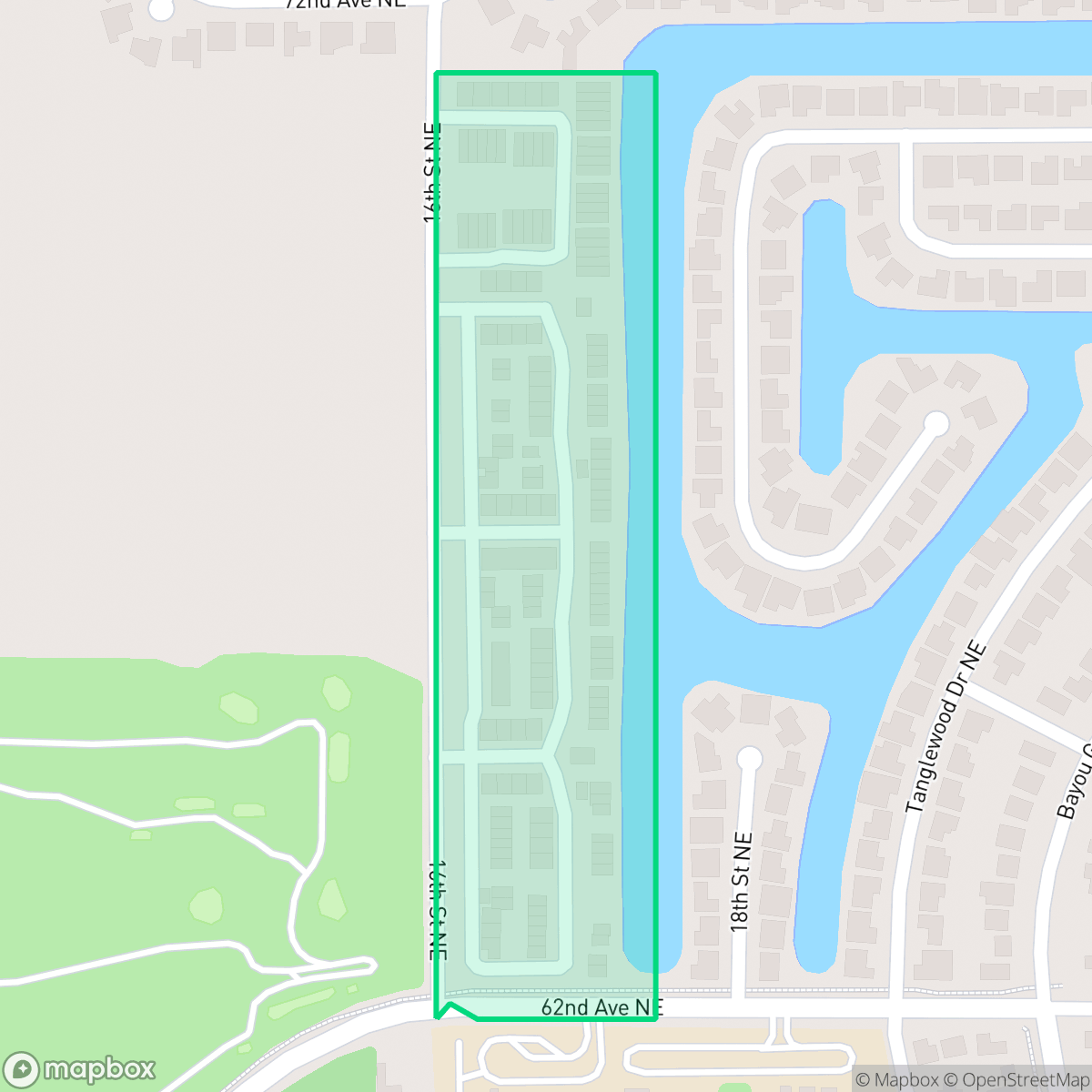 Map showing the location of Mariners Pass, St. Petersburg, FL