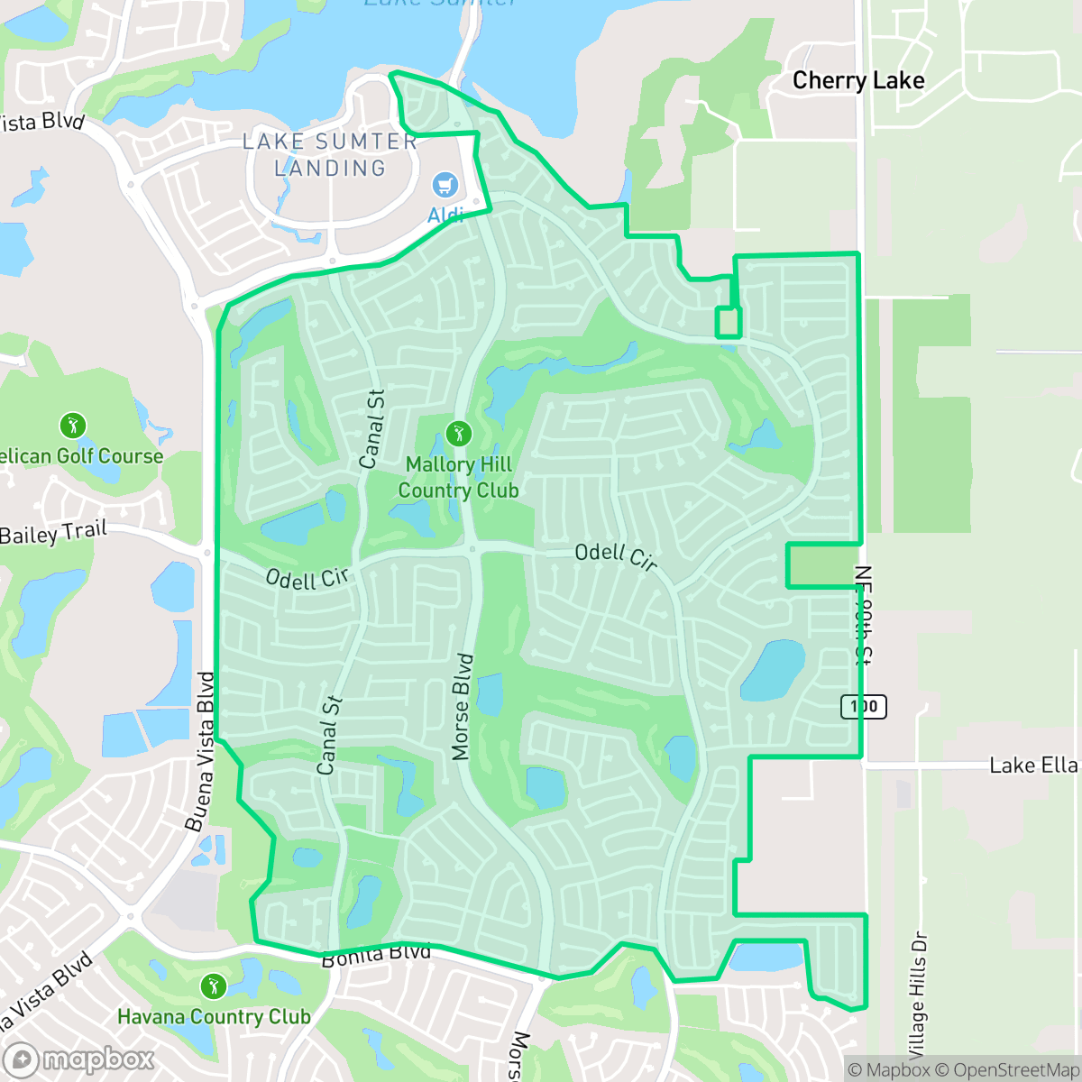 Map showing the location of The Villages - District 6, The Villages, FL