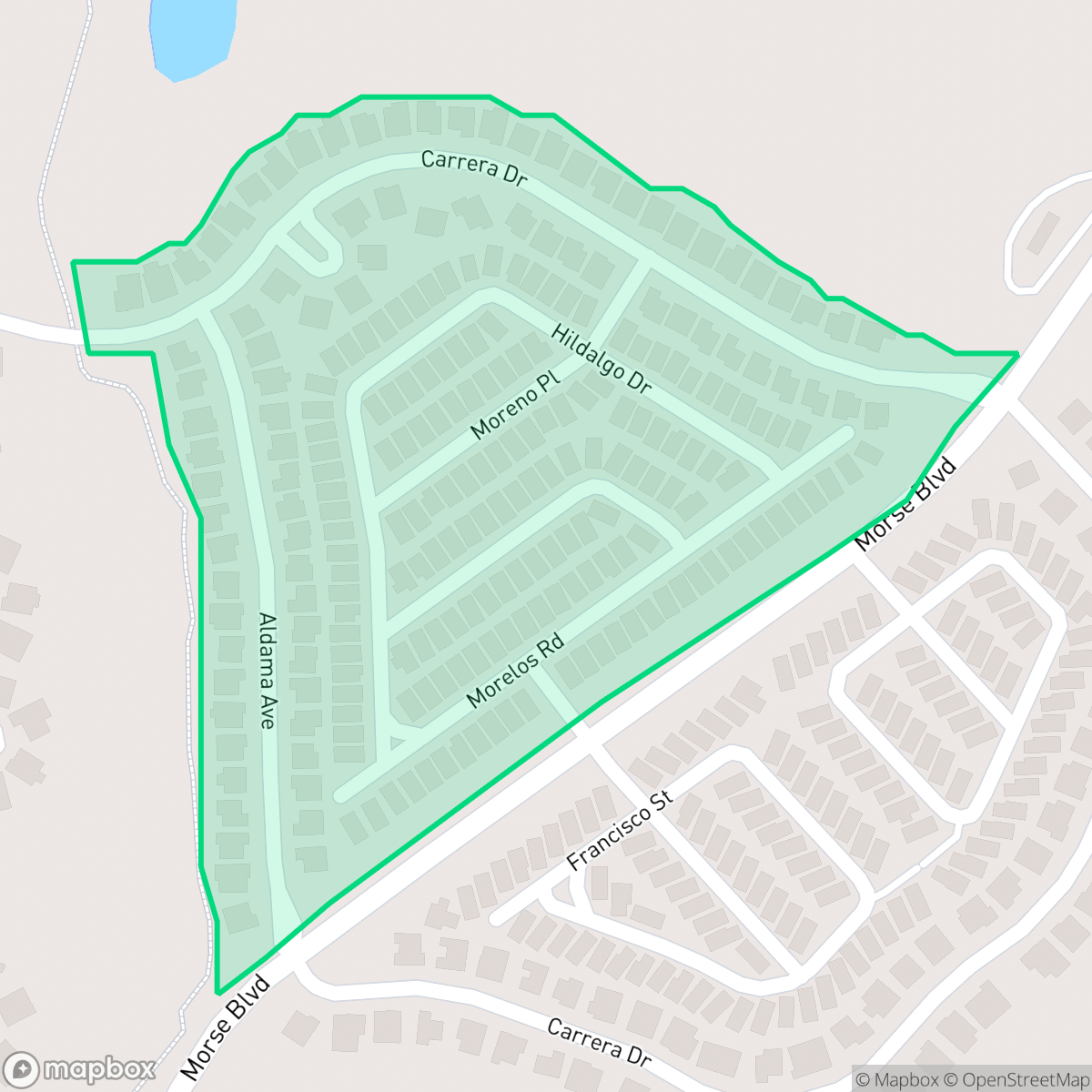 Map showing the location of Village De La Vista West, The Villages, FL