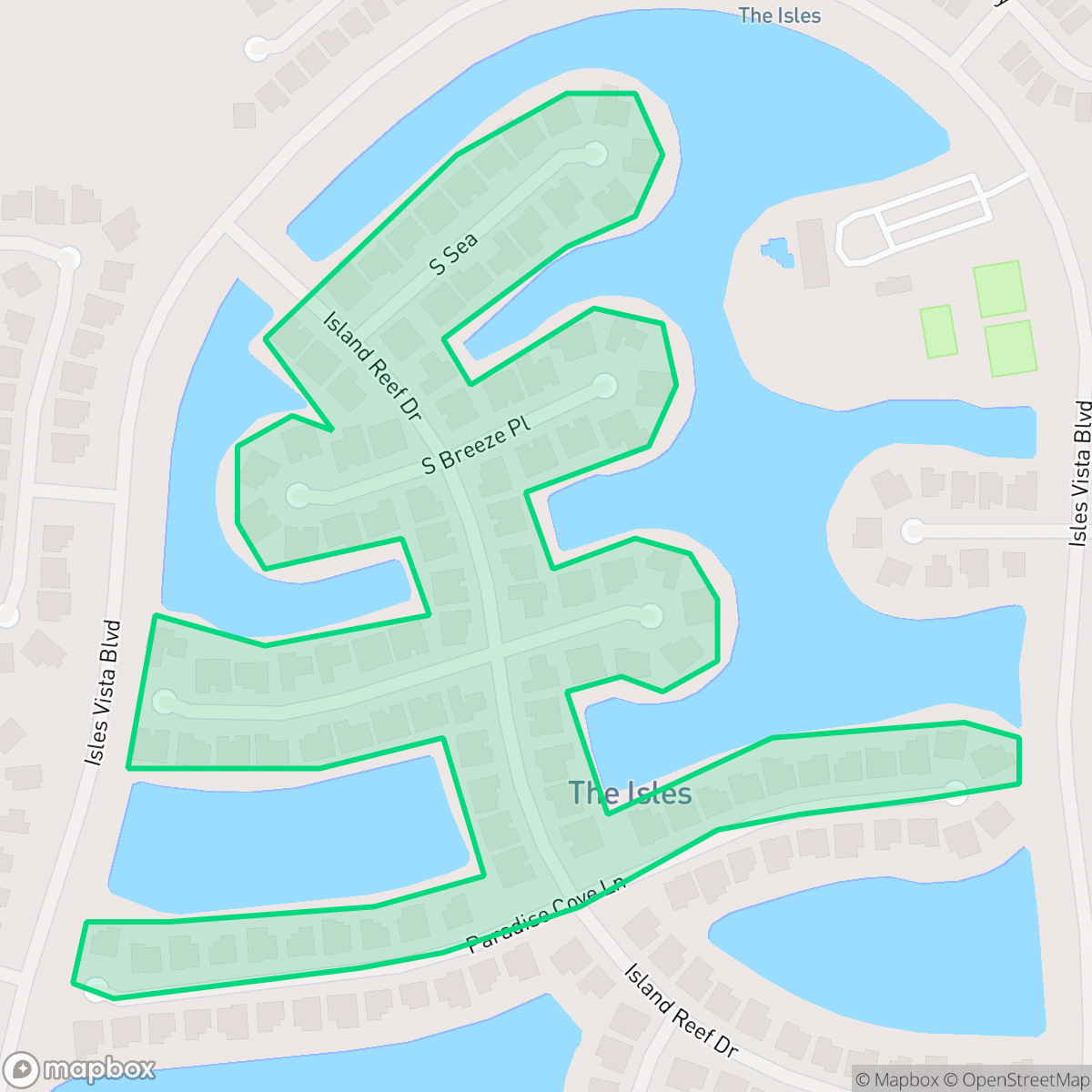 Map showing the location of The Estates, Wellington, FL