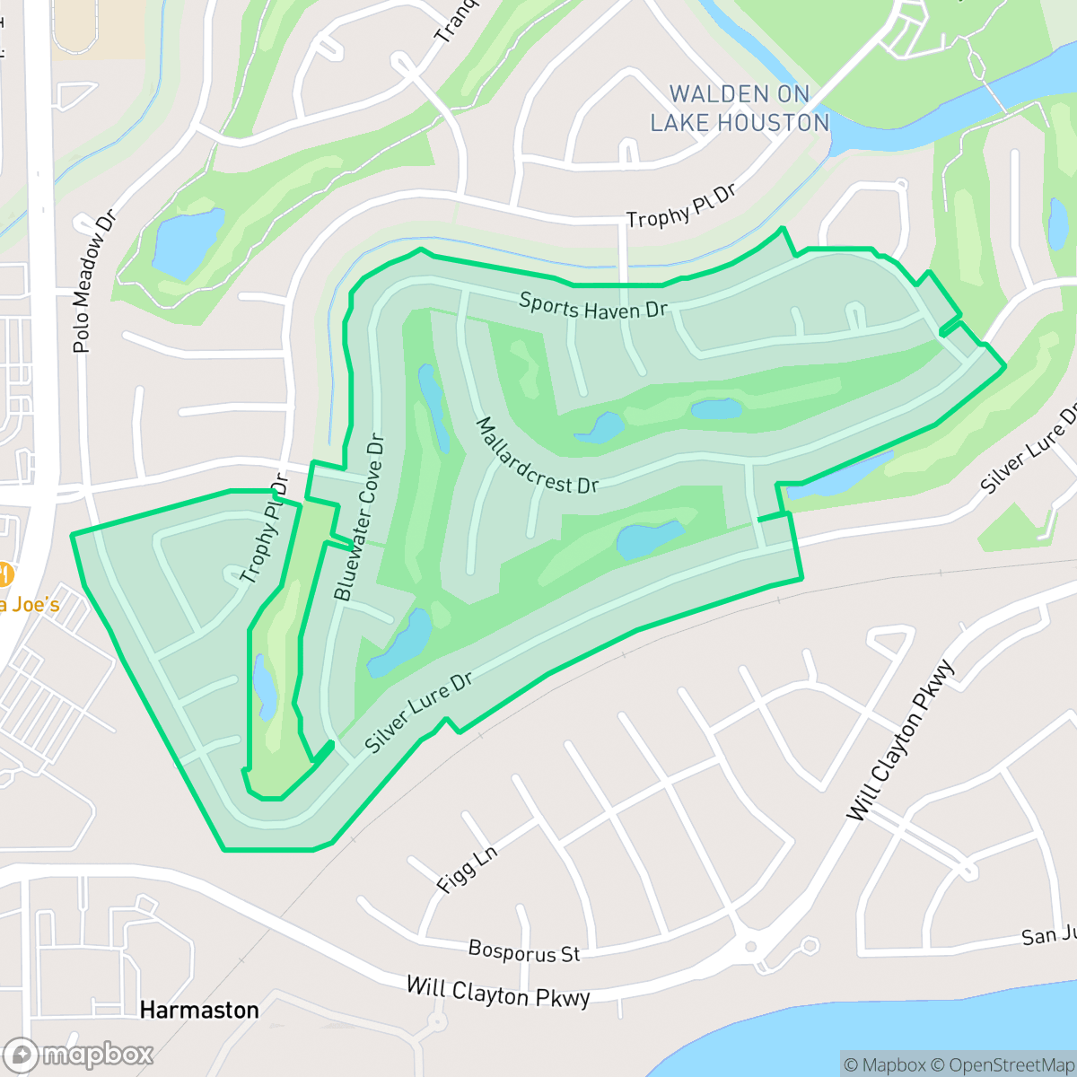 Map showing the location of Sportsman's Village, Atascocita, TX