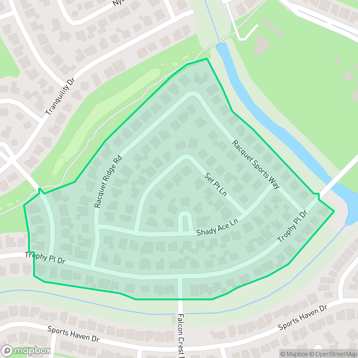 Map showing the location of Trophy Village, Atascocita, TX