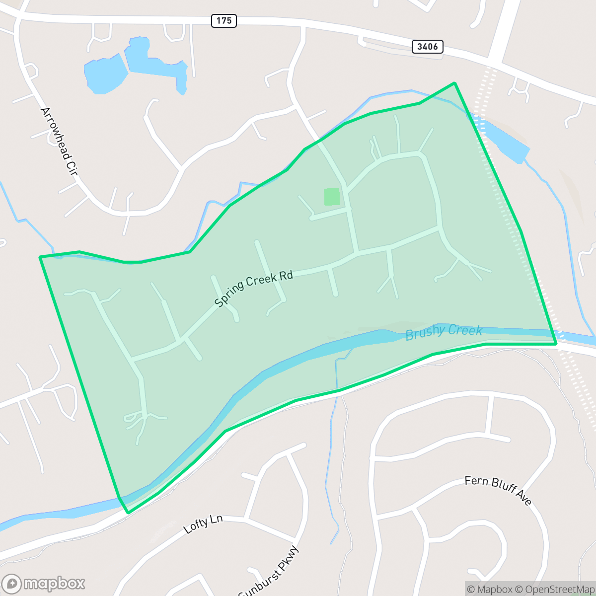 Map showing the location of Cross Trails, Brushy Creek, TX