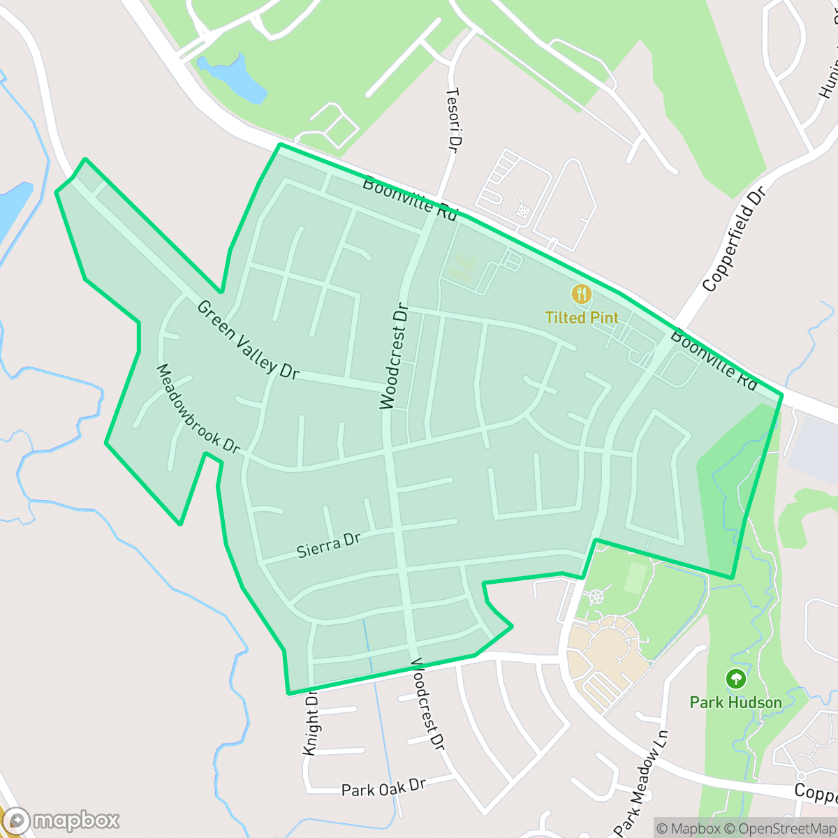 Map showing the location of Wheeler Ridge, Bryan, TX