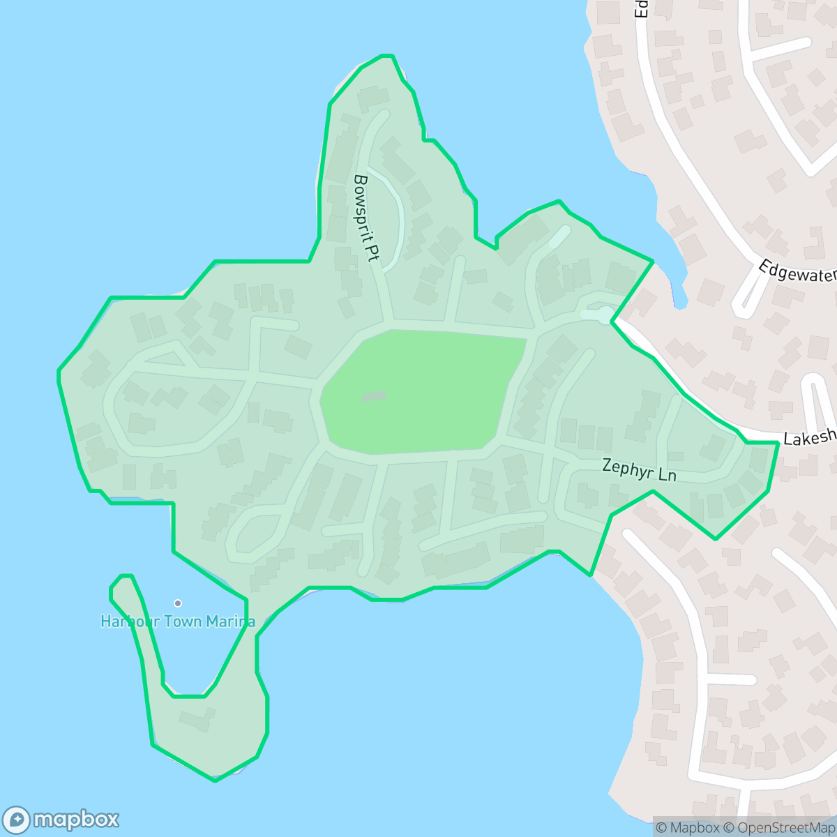 Map showing the location of Harbour Town, Conroe, TX