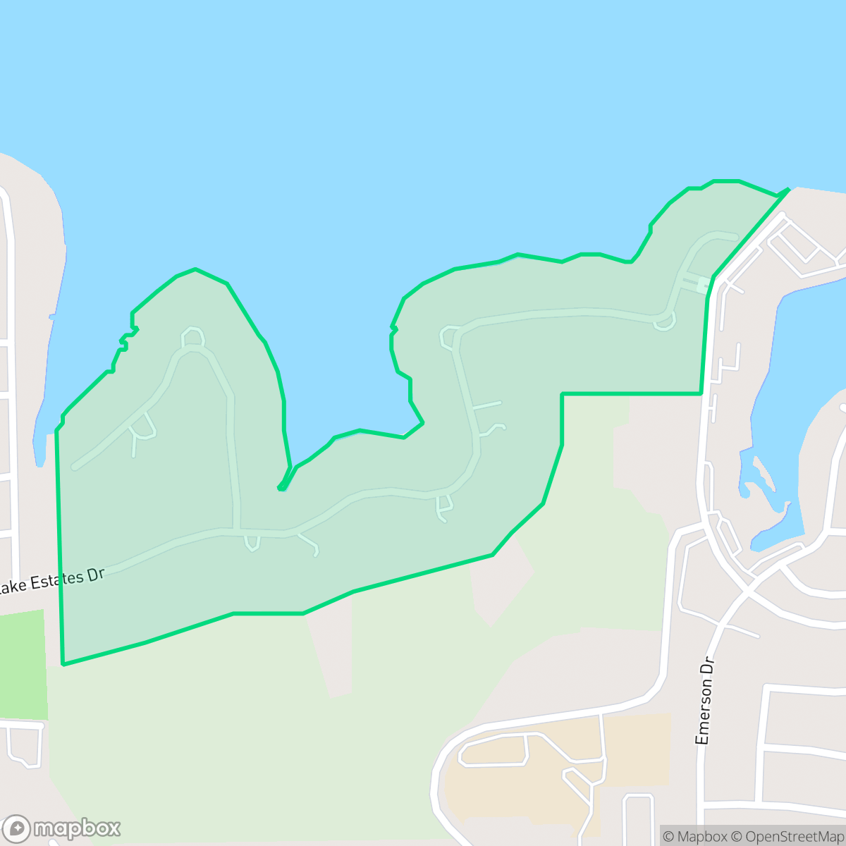 Map showing the location of Lake Estates, Conroe, TX