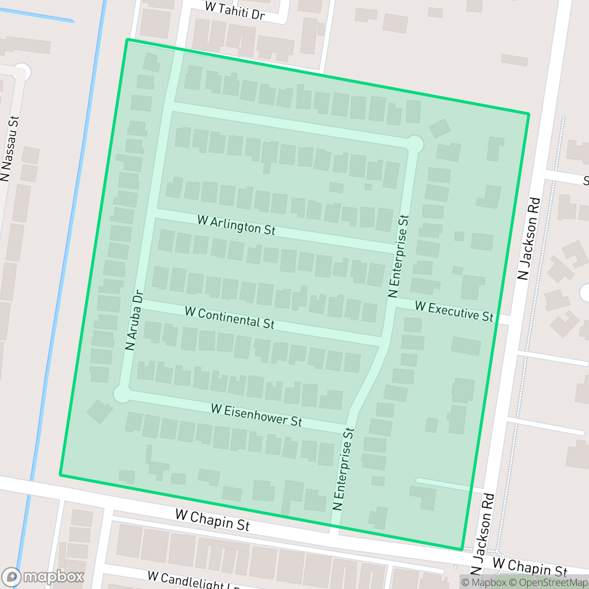 Map showing the location of Chapins Crossing, Edinburg, TX