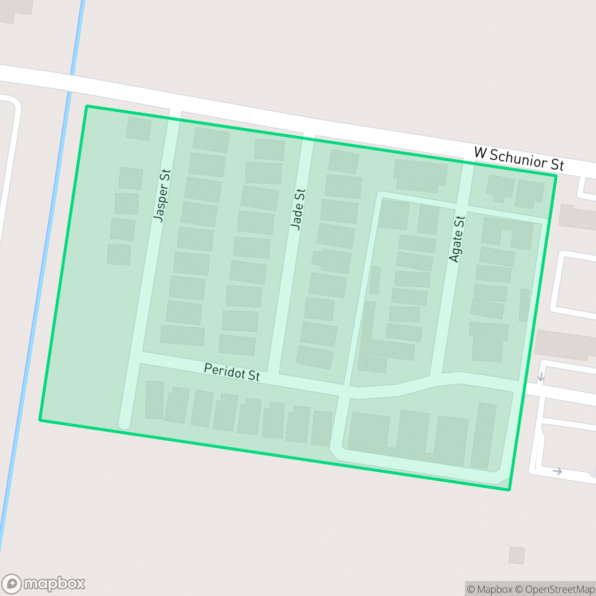 Map showing the location of Inland Groves Estates, Edinburg, TX